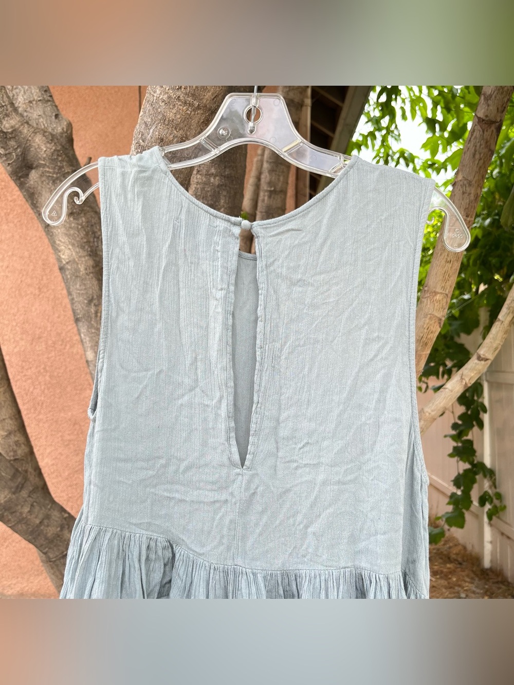 Urban Outfitters Sage Green Babydoll Mini Dress - Picture 10 of 11